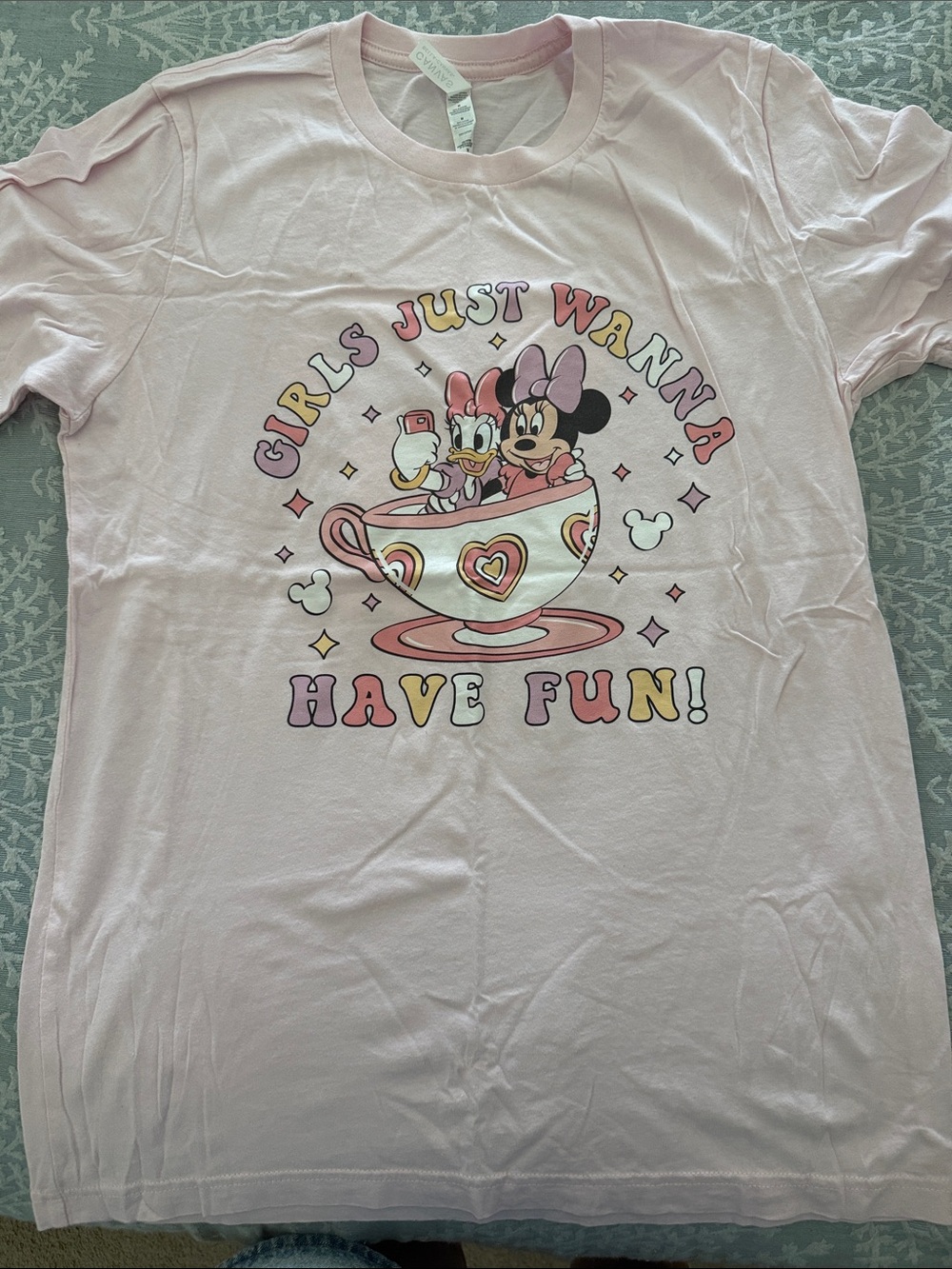 Girls' Pink Minnie & Daisy 'Have Fun' Graphic Tee